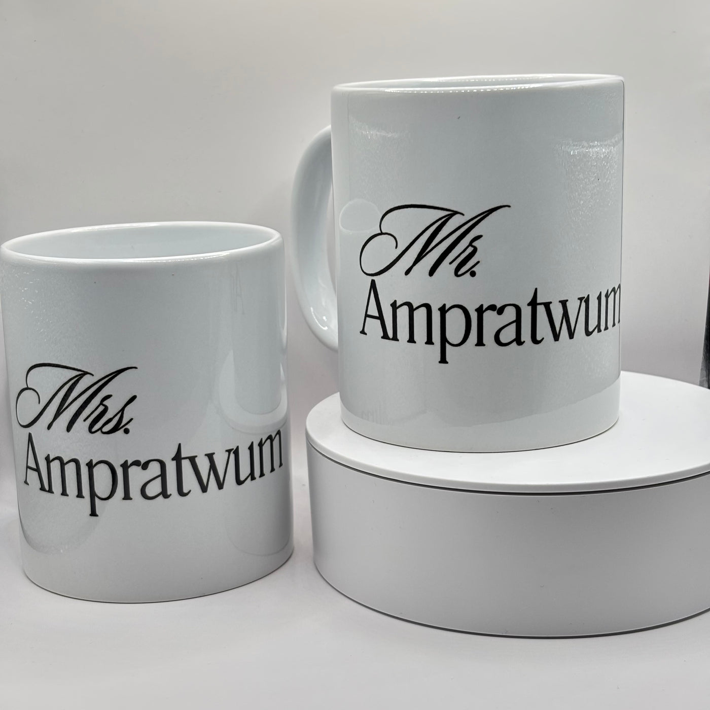 Personalisiertes Tassen-Set "Mr. & Mrs."