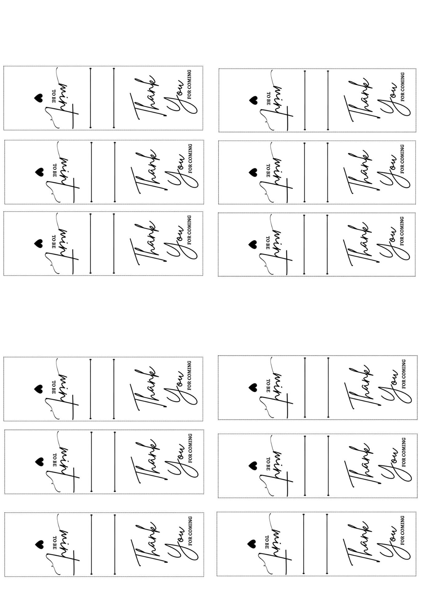 Kostenlose Tic-Tac Labels für Hochzeiten (Digitales Produkt)